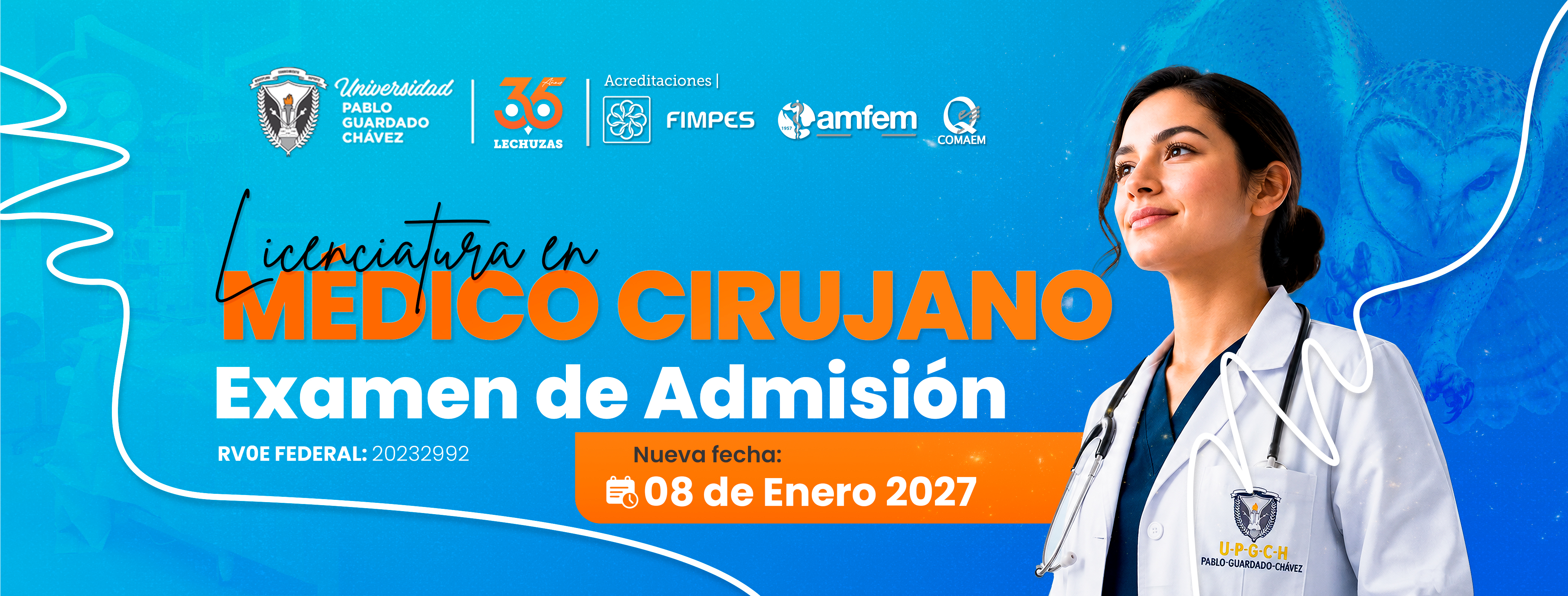 Examen de admisión Médico Cirujano Universidad Pablo Guardado Chávez